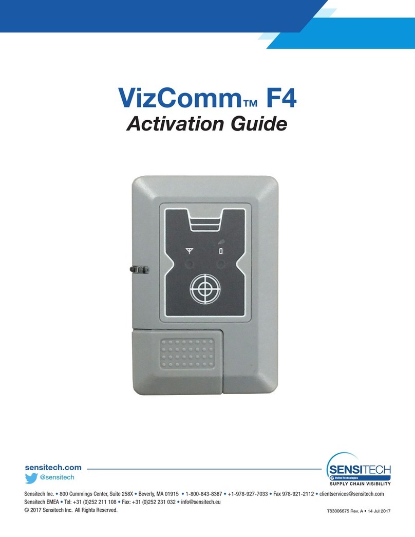 Sensitech VizComm F4 User manual