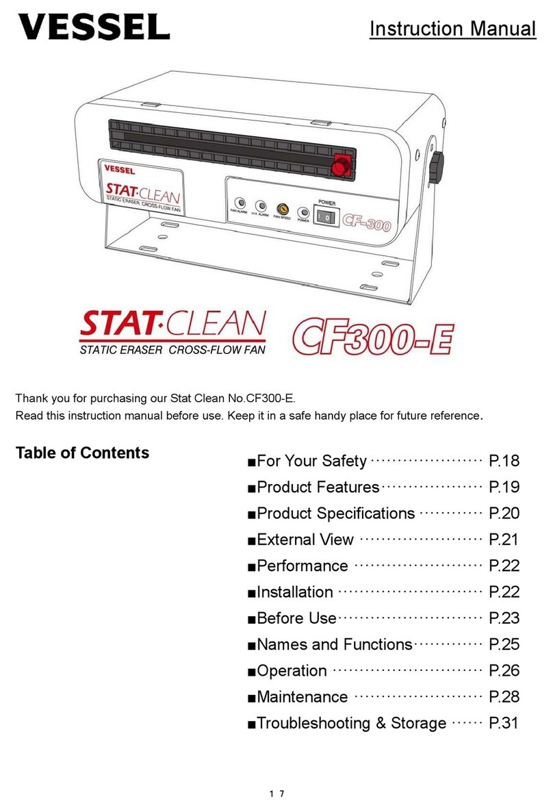 Vessel Stat Clean CF300-E instruction manual