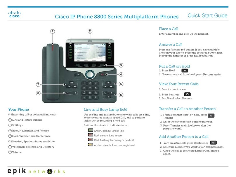 Cisco 8800 Series User manual Cisco 8800 Series User manual
