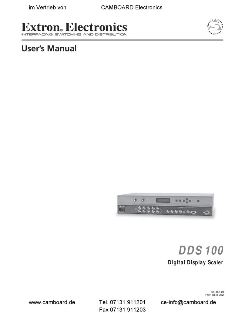 Extron electronics DDS 100 User manual