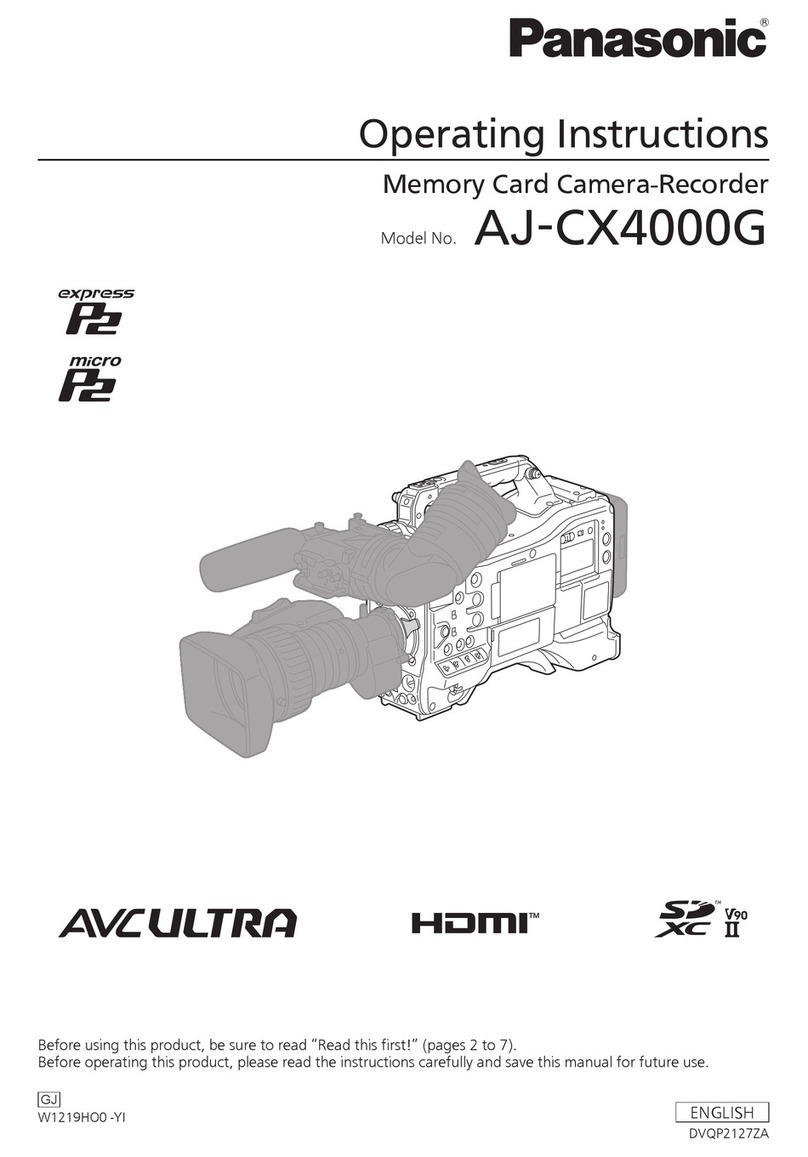 Panasonic AJ-CX4000G User manual