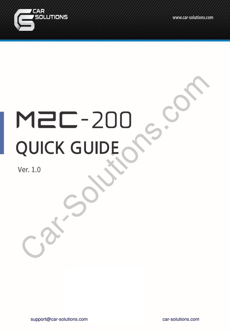 Car Solutions M2C-200 User manual