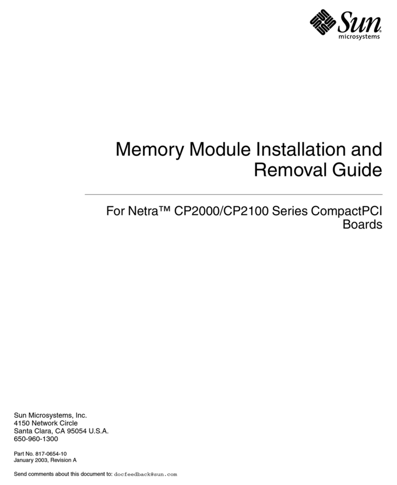 Sun Microsystems Netra CP2000 Series User manual
