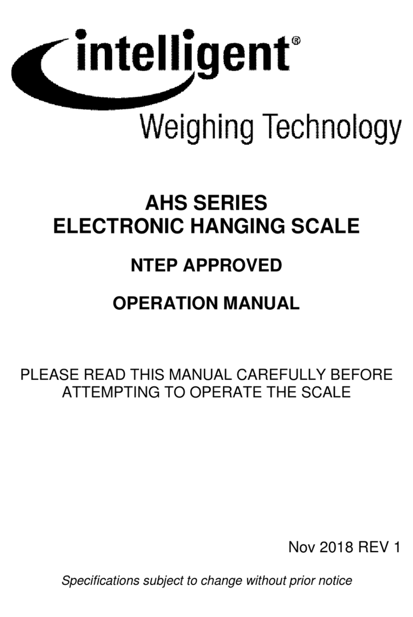 Intelligent Weighing Technology AHS Series User manual