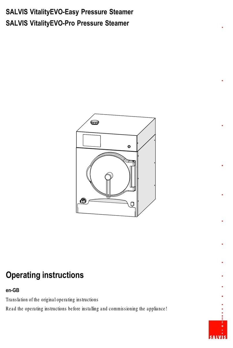 Salvis VitalityEVO-Pro operating instructions