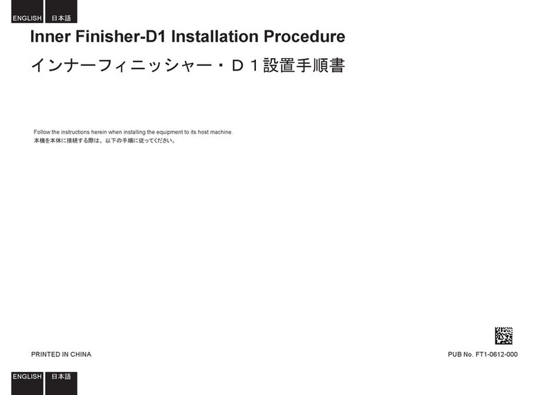 Canon Inner Finisher-D1 Installation procedures