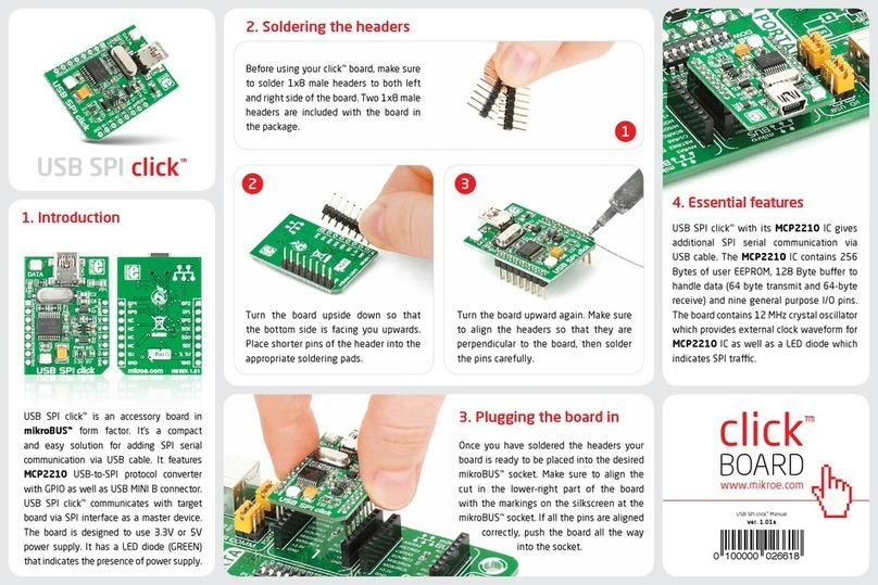 mikroElektronika USB SPI click User manual