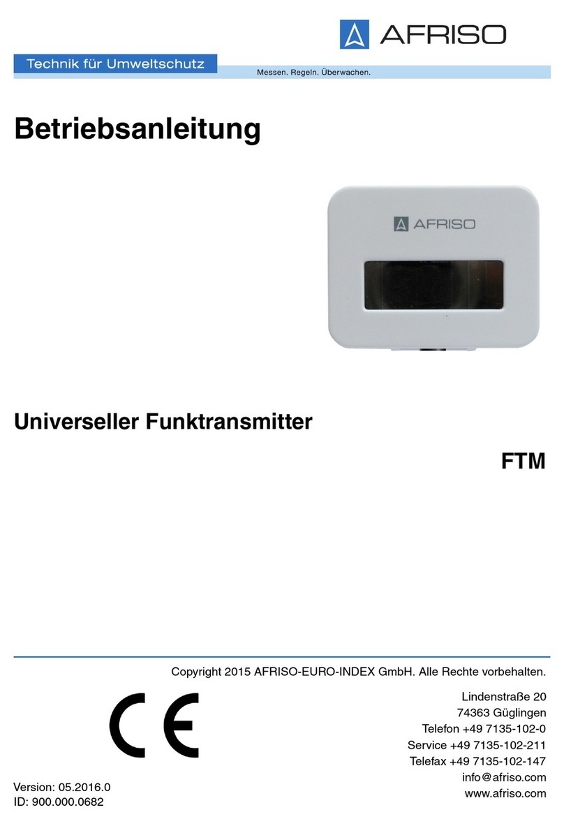 AFRISO FTM operating instructions