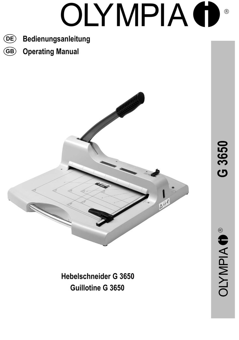 Olympia G 3650 User manual