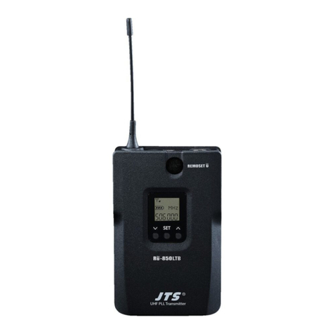 Monacor JTS RU-850LTB/5 instruction manual