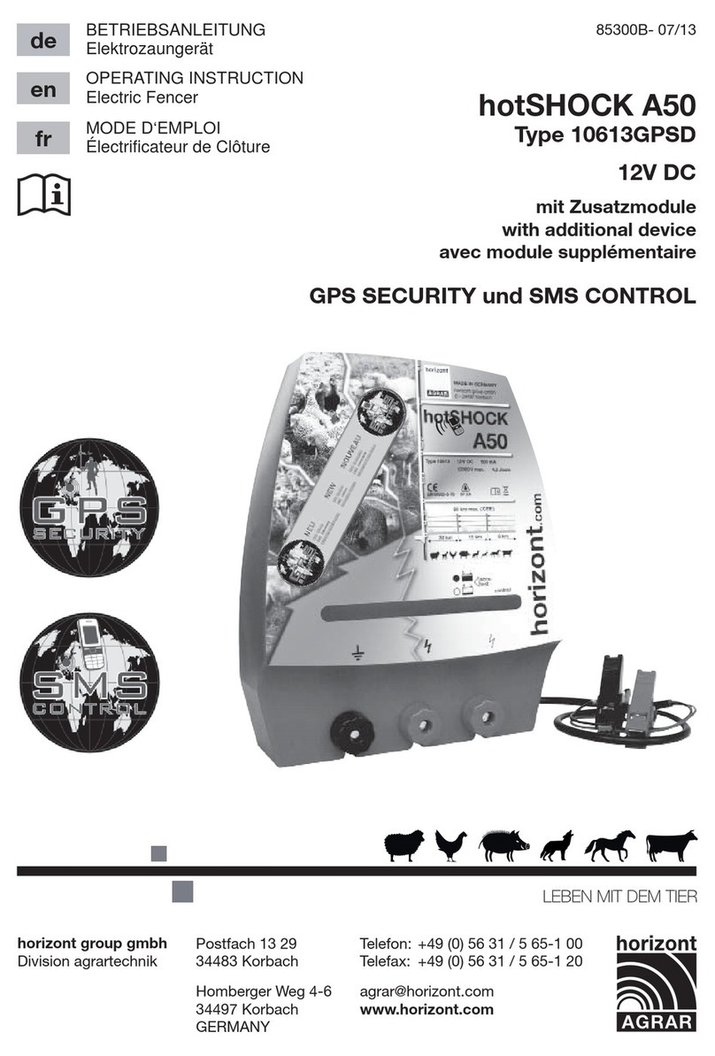 Horizont Agrar hotSHOCK A50 operating instructions Horizont Agrar hotSHOCK A50 operating instructions