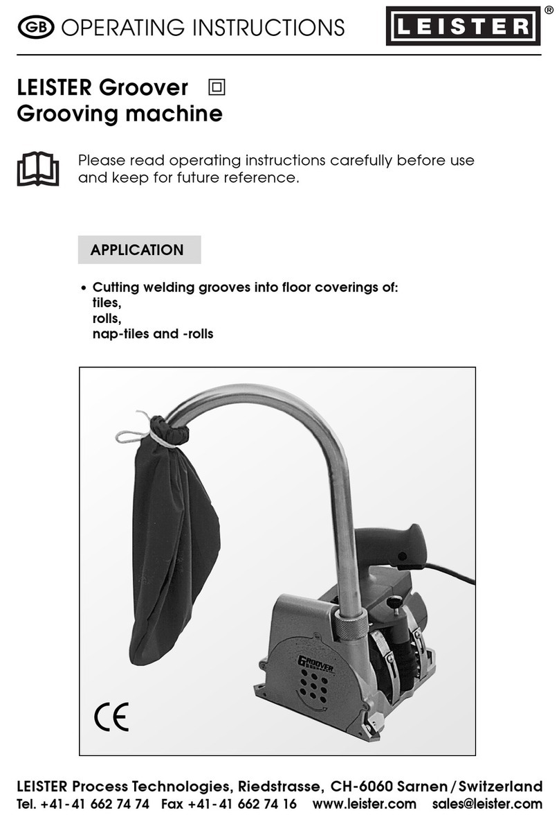 Leister GROOVER operating instructions