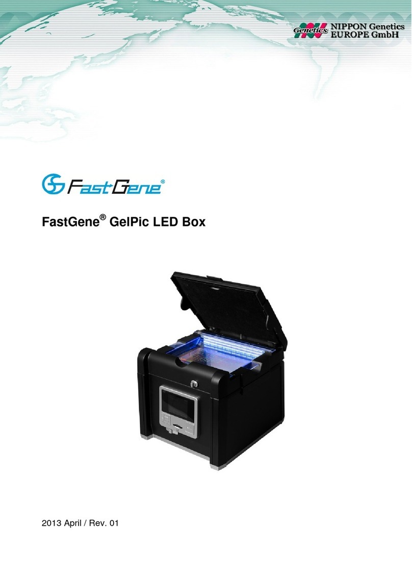 Nippon Genetics FastGene GelPic LED Box User manual Nippon Genetics FastGene GelPic LED Box User manual