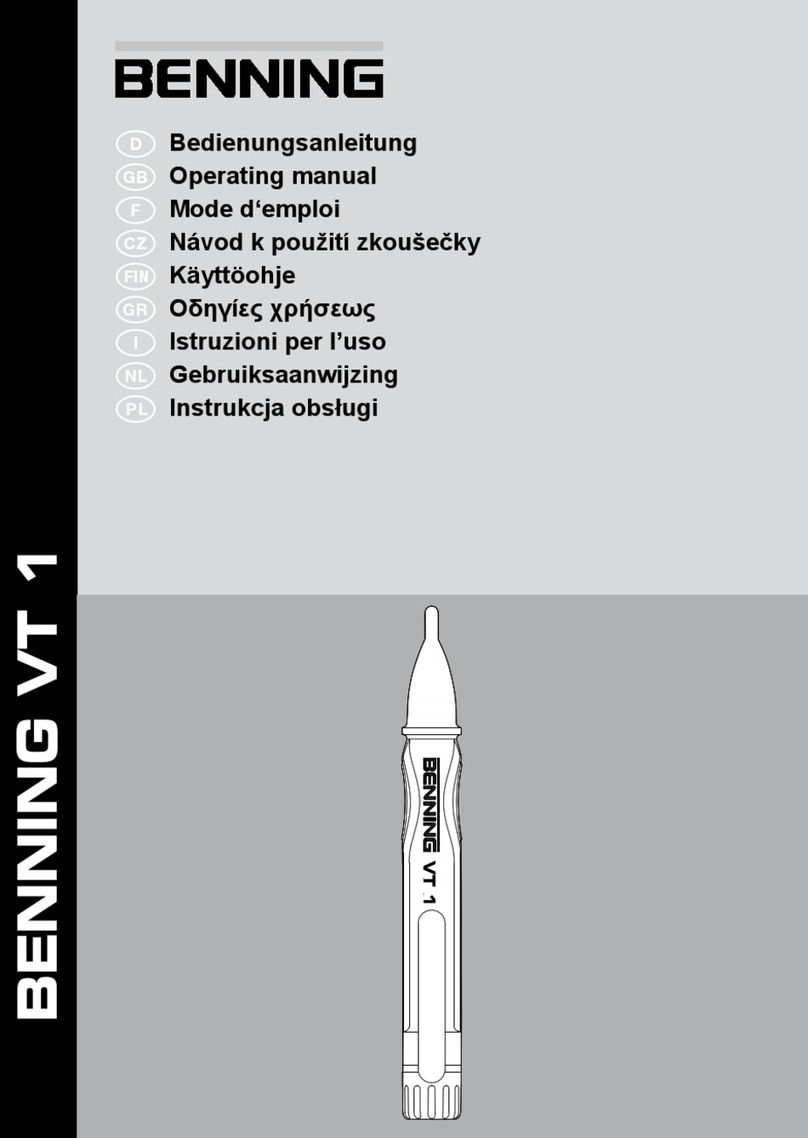 Benning VT 1 operating manual