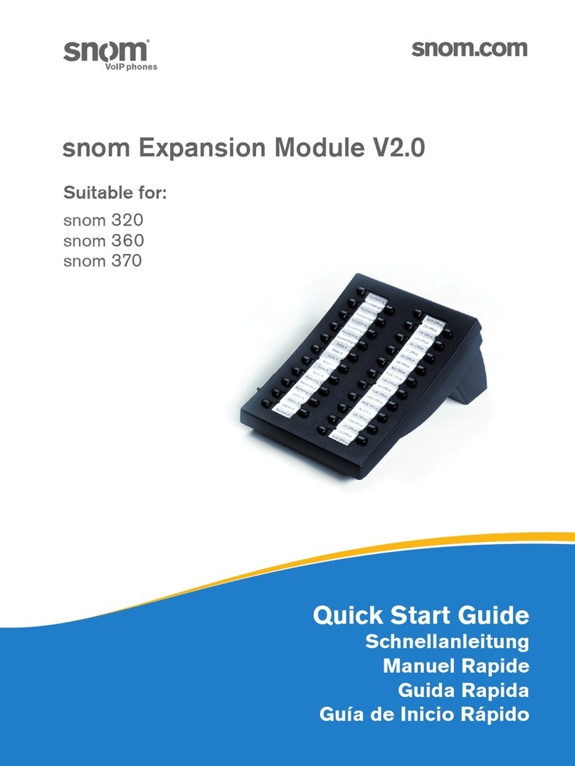 Snom Expansion Module V2.0 User manual