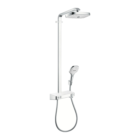 Hans Grohe Raindance Select 2jet Showerpipe Series Installation/User Instructions/Warranty Hans Grohe Raindance Select 2jet Showerpipe Series Installation/User Instructions/Warranty