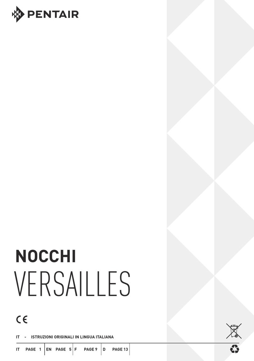 Pentair VERSAILLES Series User manual