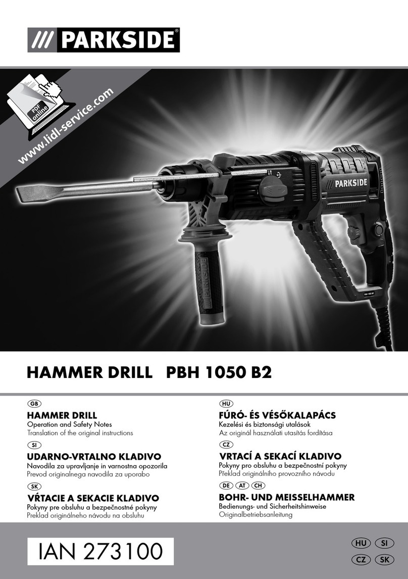 Parkside PBH 1050 B2 User manual