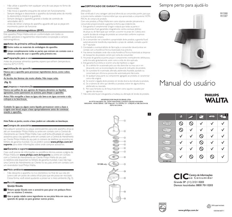 Philips Walita RI1388 user manual