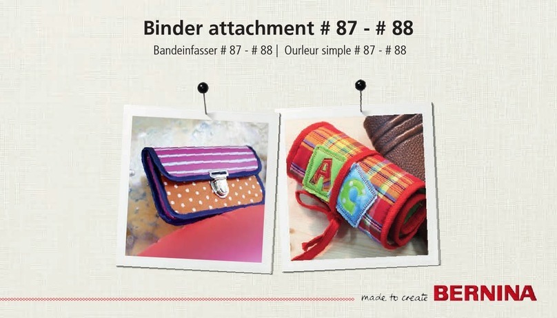 Bernina 87 user manual