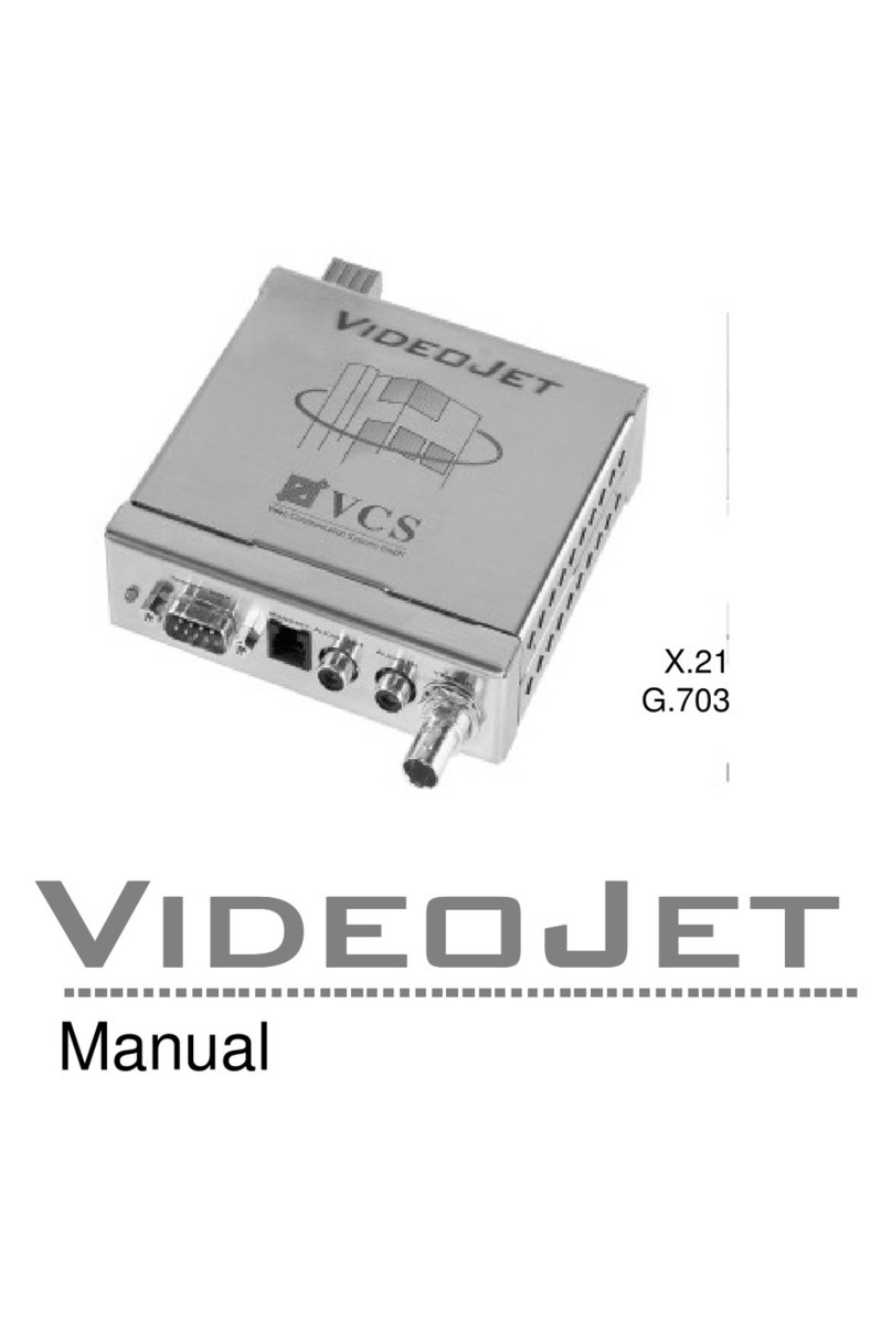 VCS VideoJet X.21 User manual