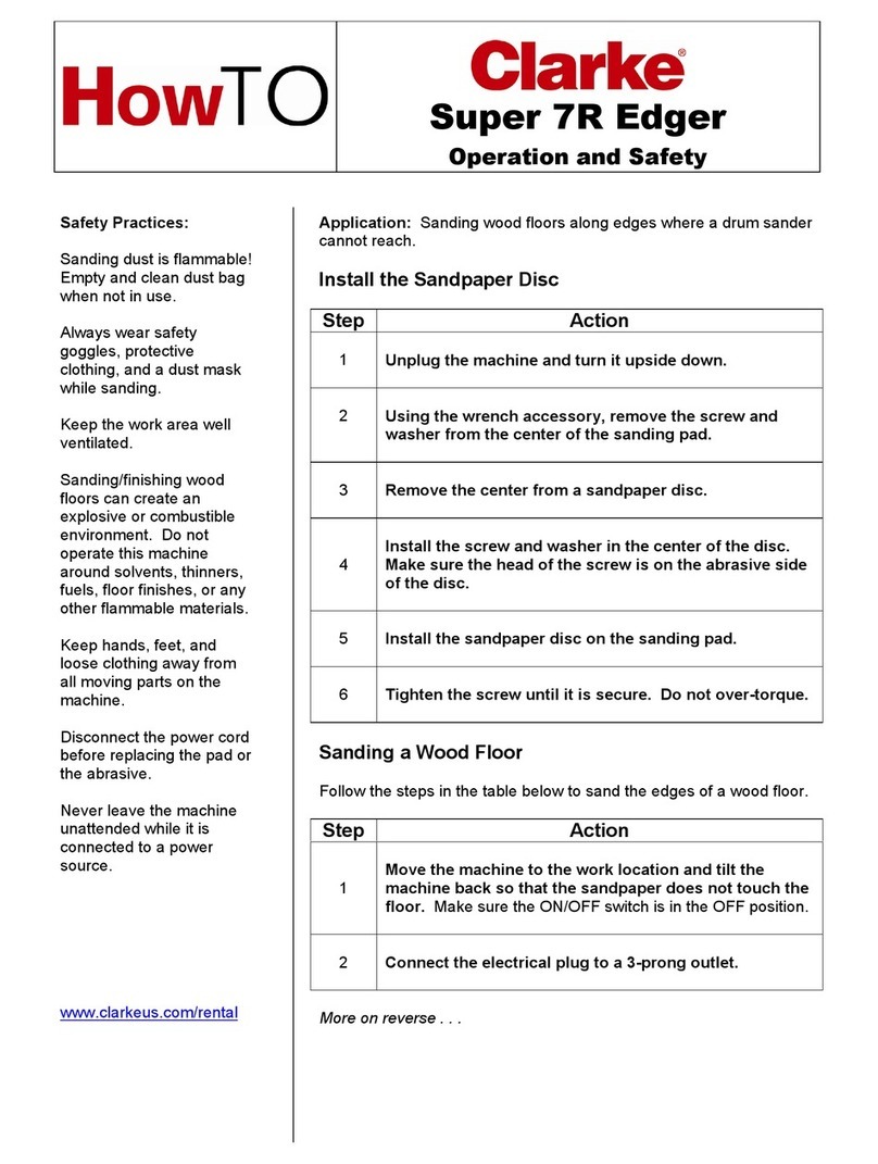 Clarke Super 7R Installation and operating manual Clarke Super 7R Installation and operating manual