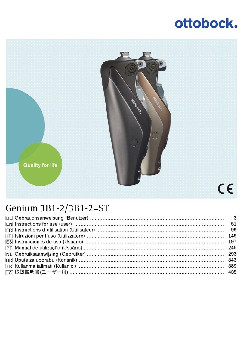 Otto Bock Genium 3B1-2 User manual