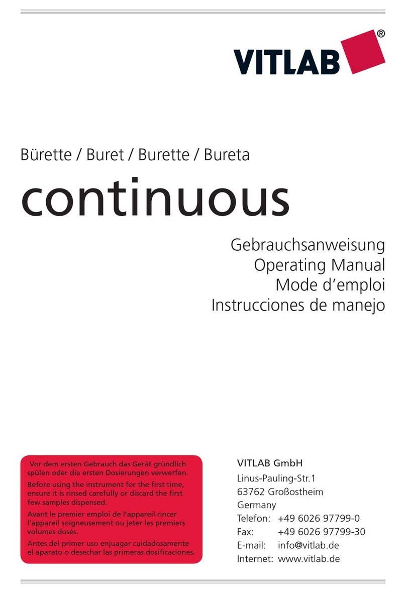 Vitlab Buret Continuous User manual