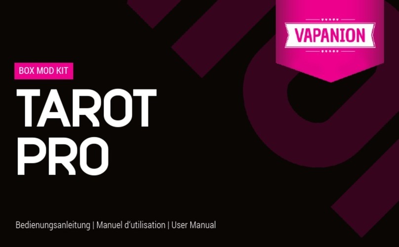vapanion TAROT PRO BOX MOD KIT user manual