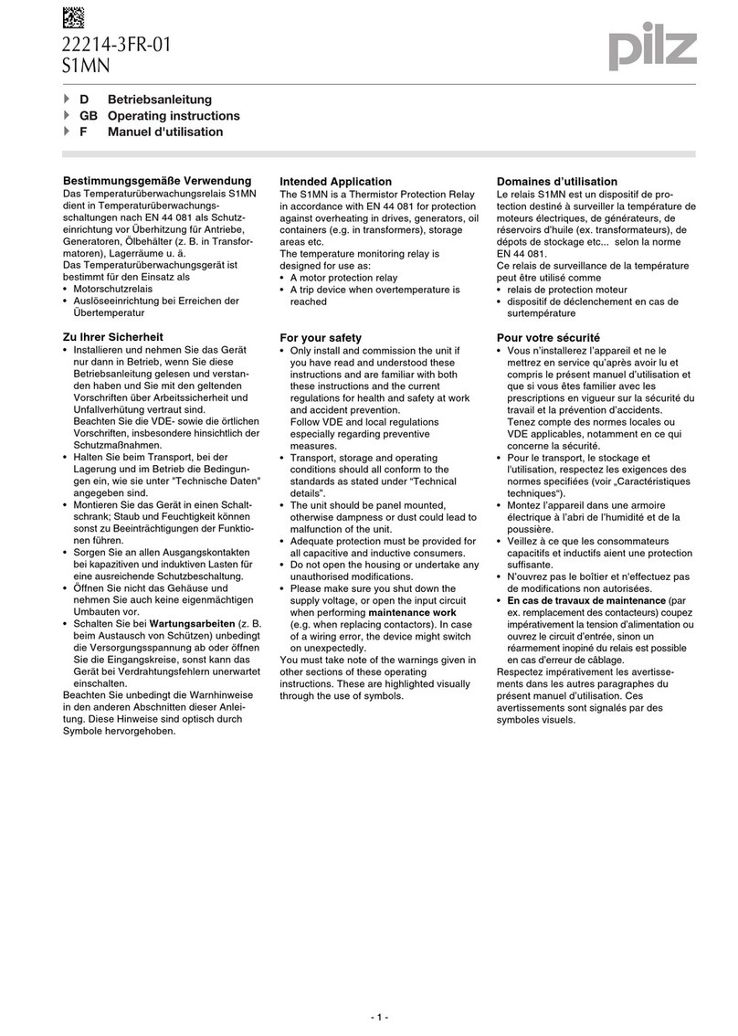 Pilz S1MN operating instructions