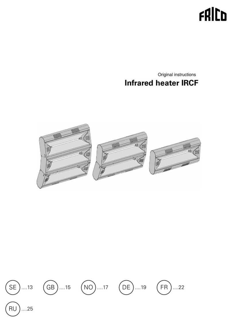 Frico IRCF Series User manual
