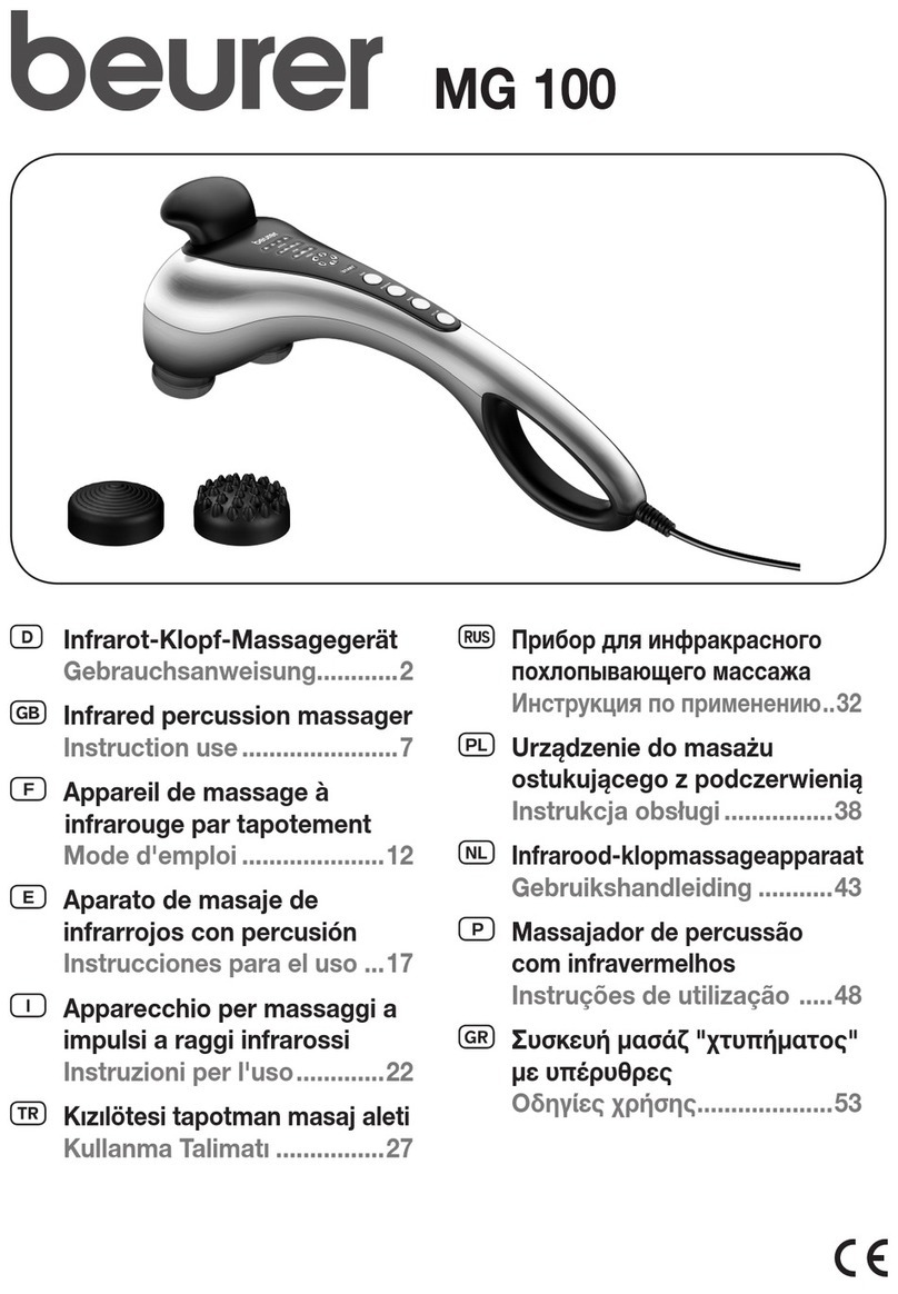 Beurer MG 100 User manual