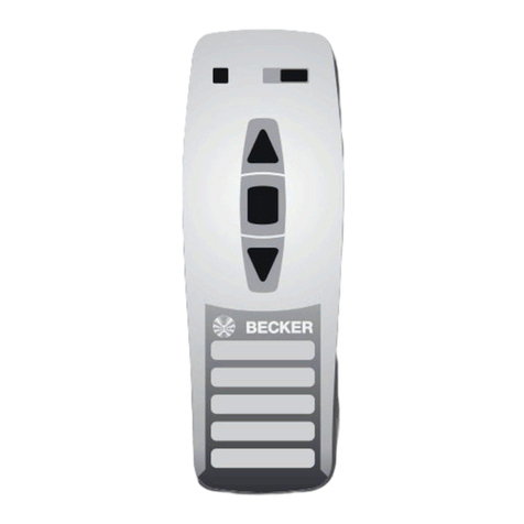 Becker Centronic MemoControl MC441 operating instructions