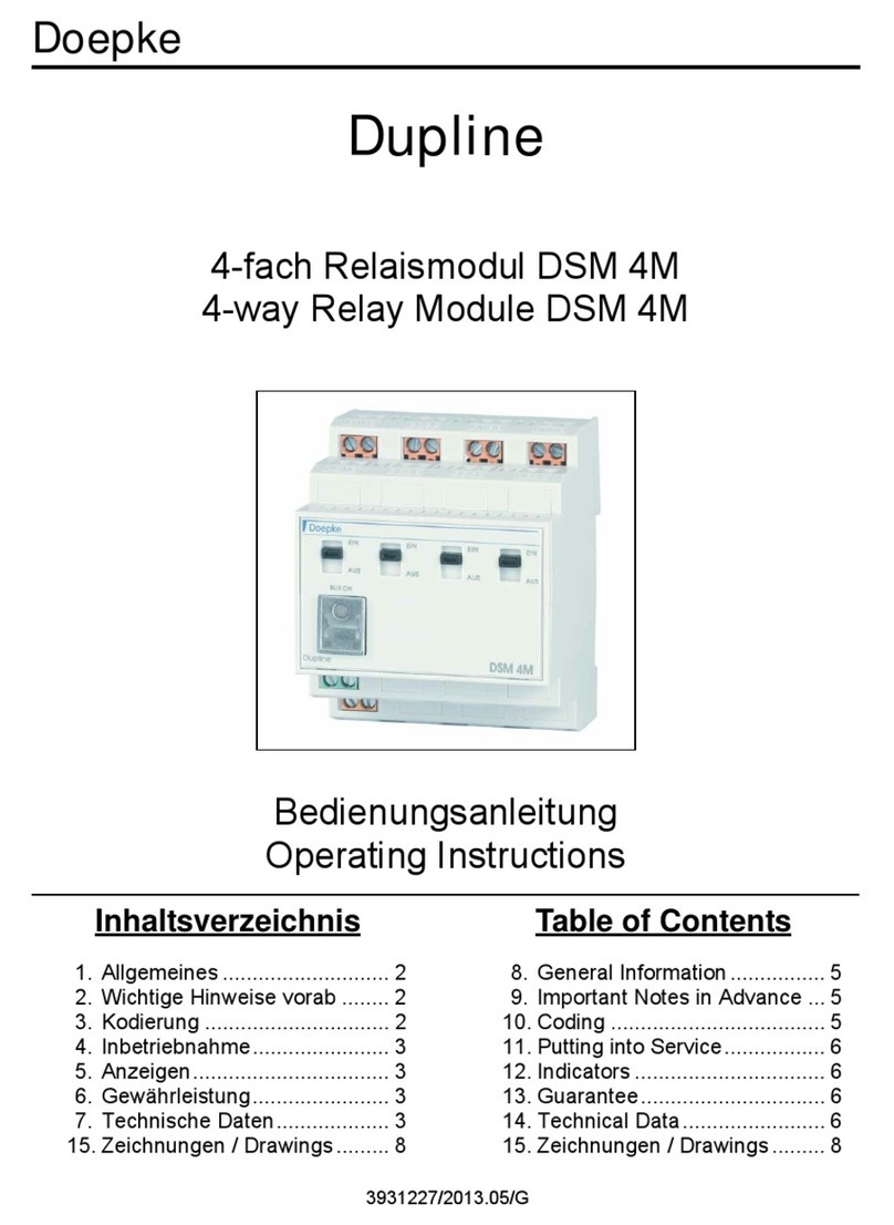Doepke Dupline DSM 4M operating instructions