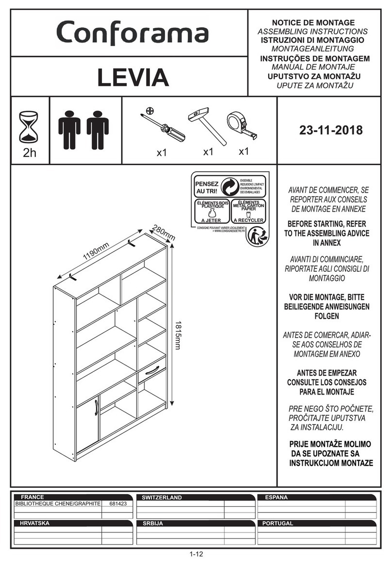 CONFORAMA LEVIA Installation guide