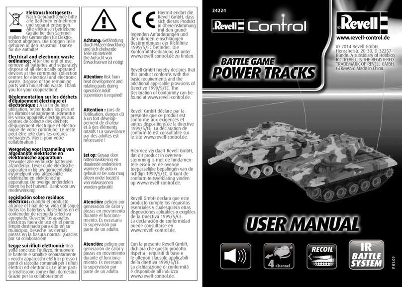 REVELL BATTLE GAME POWER TRACKS User manual