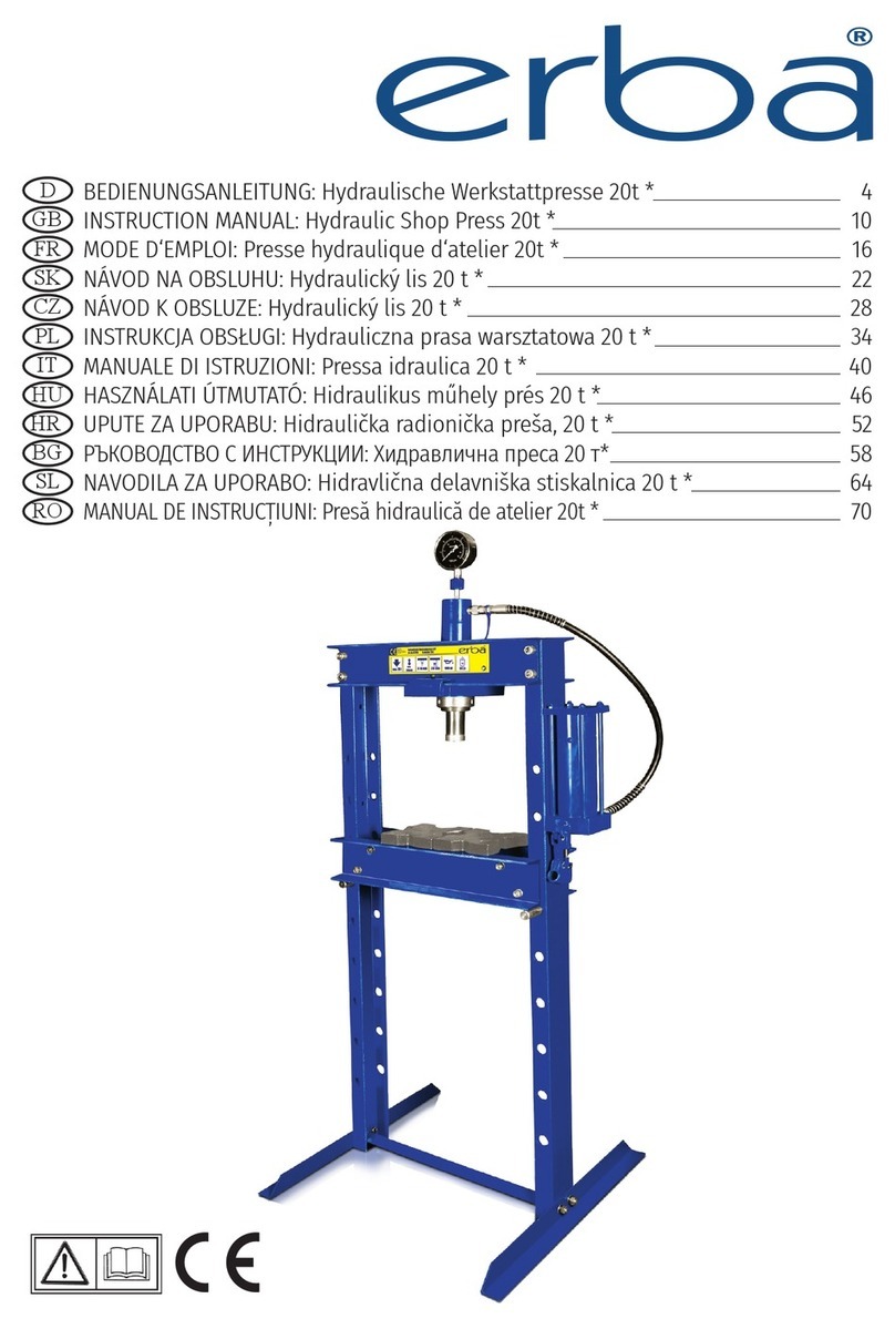 ERBA 03168 instruction manual