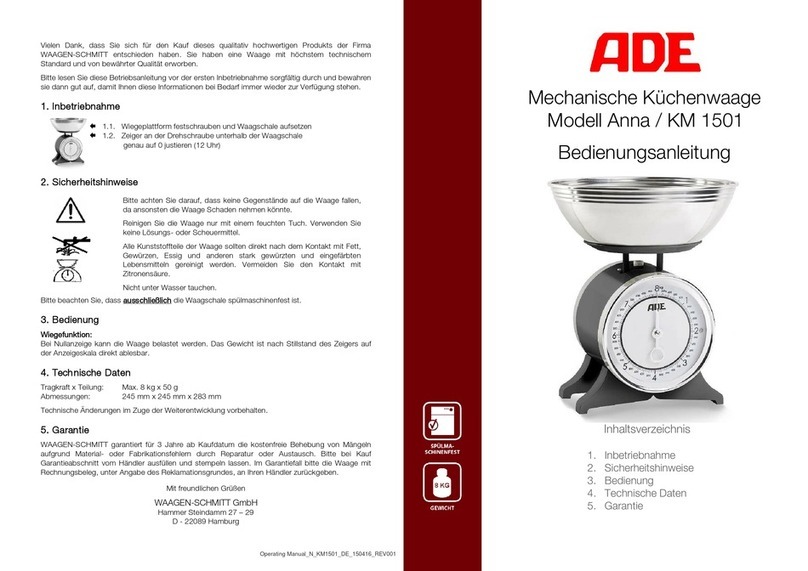ADE KM 1501 instruction manual