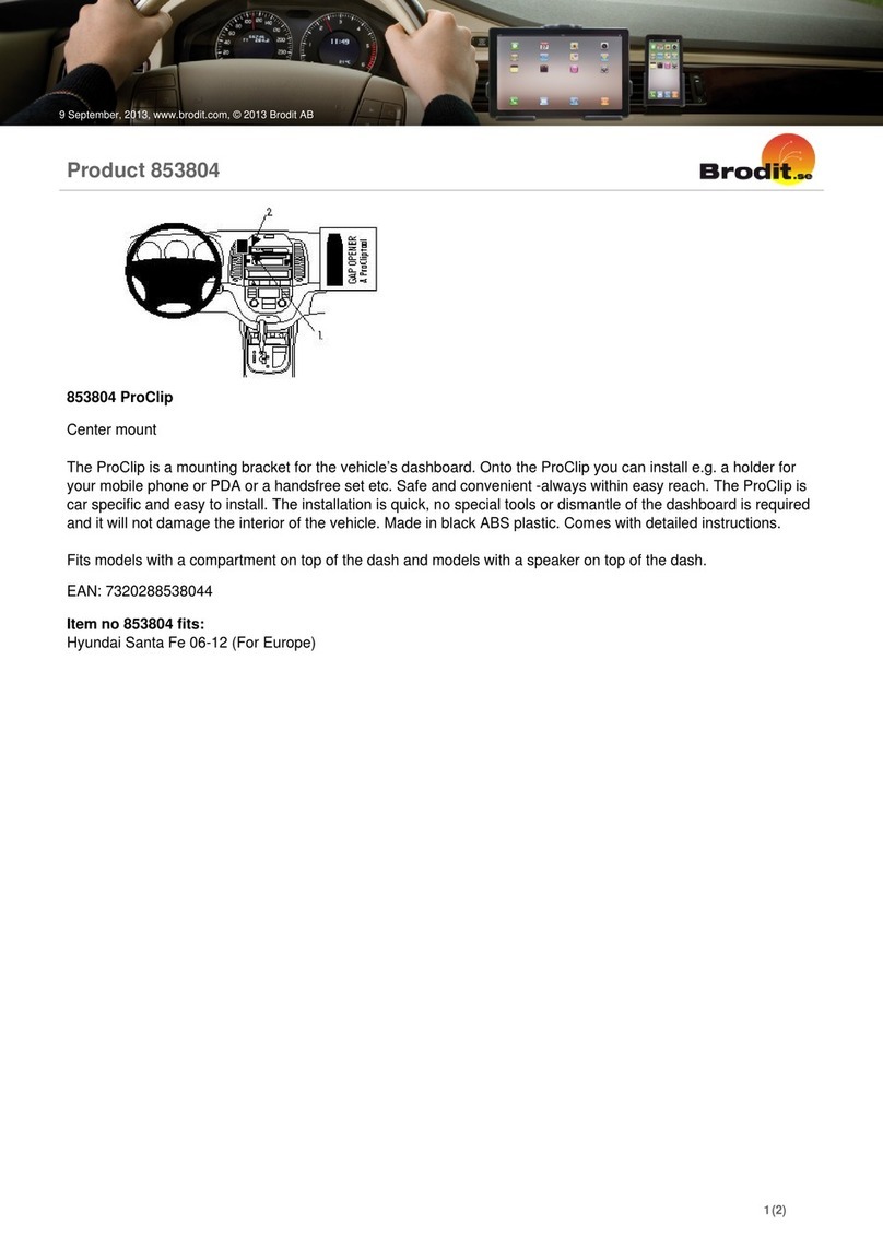 Brodit ProClip 853804 User manual Brodit ProClip 853804 User manual