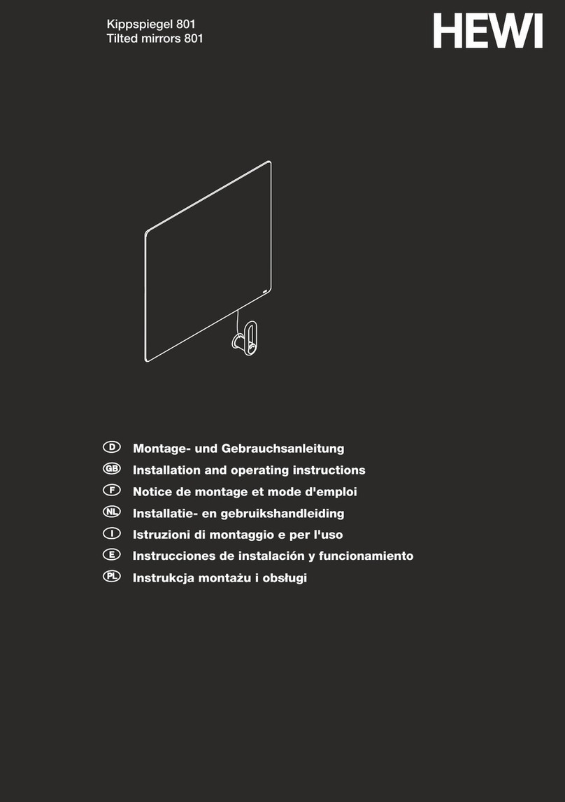 Hewi 801 Classic Series Installation and operating instructions