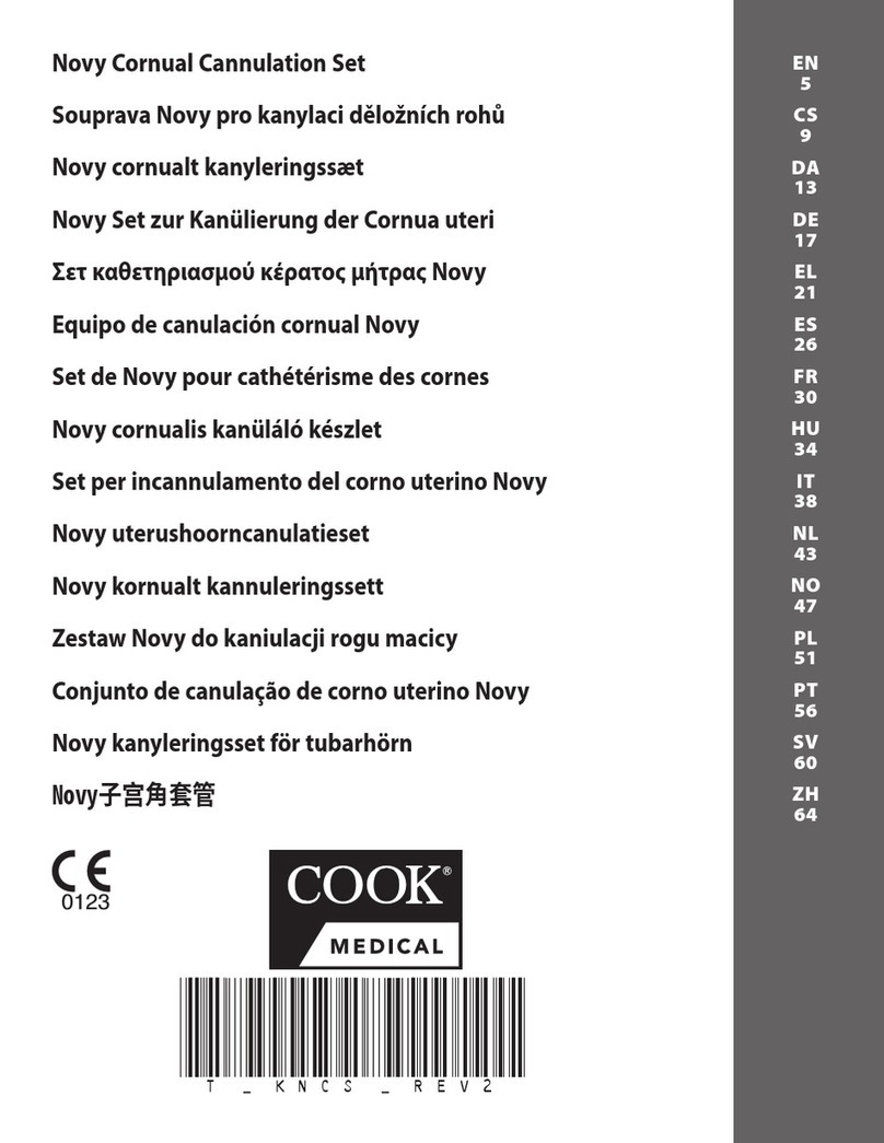 Novy CORNUAL CANNULATION SET manual