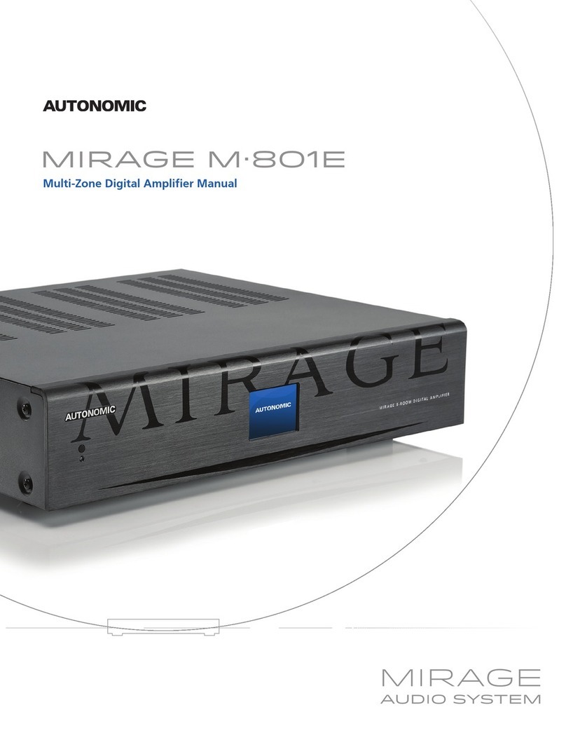 Automatic Mirage M 801E manual