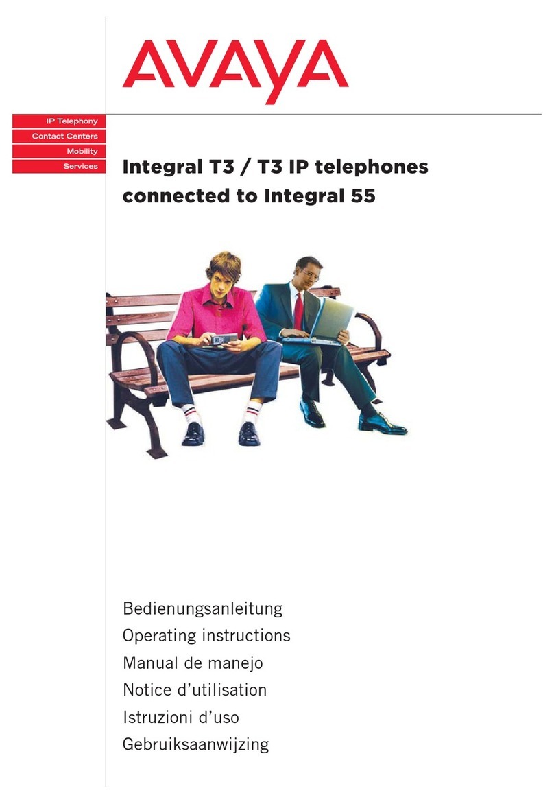 Avaya T3 Comfort User manual