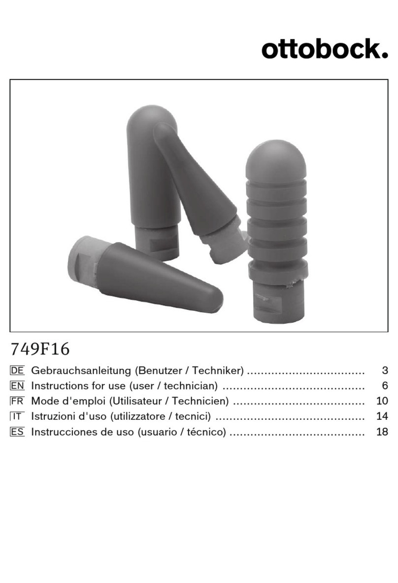 Otto Bock 749F16 User manual