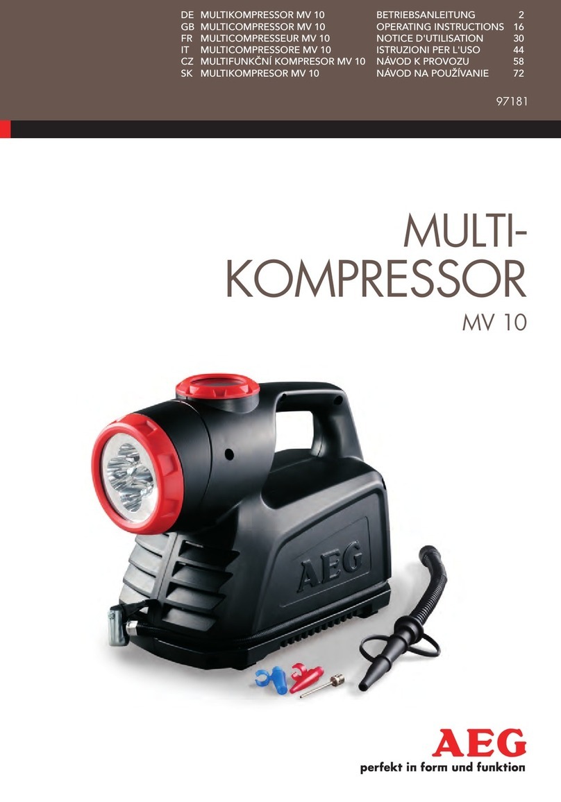 AEG MV 10 User manual