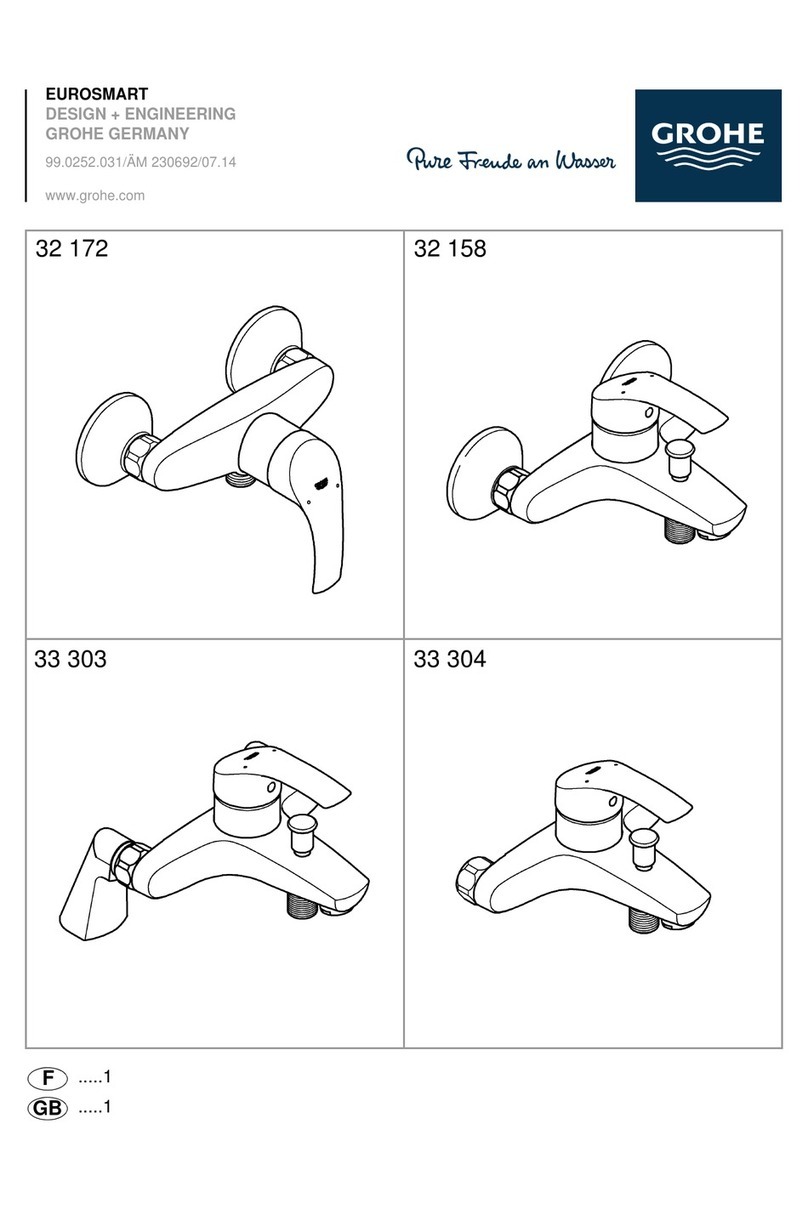 Grohe EUROSMART 32 172 quick start guide