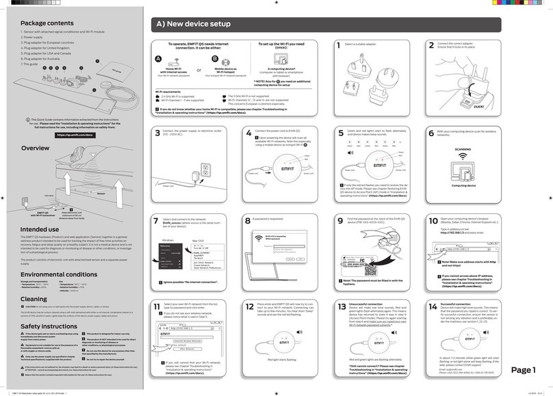 Emfit QS IP-9360 User manual