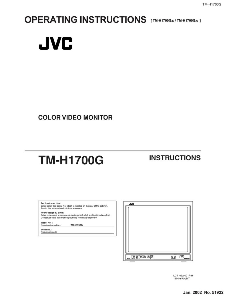 JVC TM-H1700G/E User manual