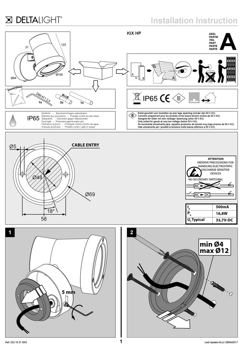 Delta Light KIX HP installation instructions