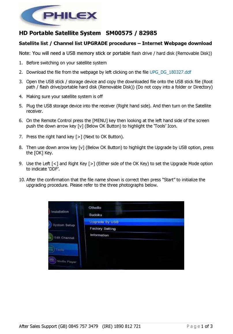 Philex SM00575 Update manual